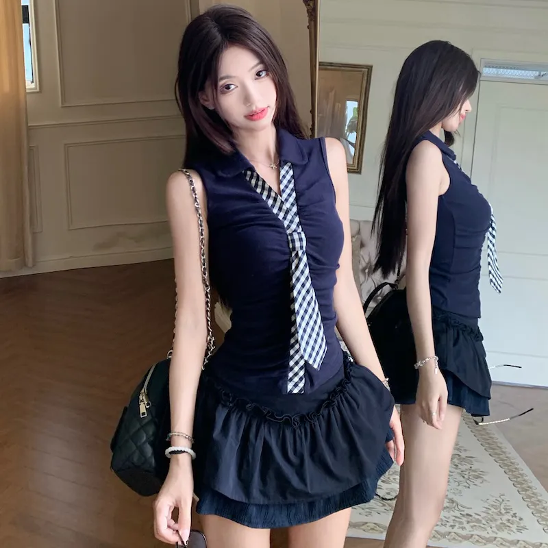 Pa33word Two Piece Skirt Sets Women's-3