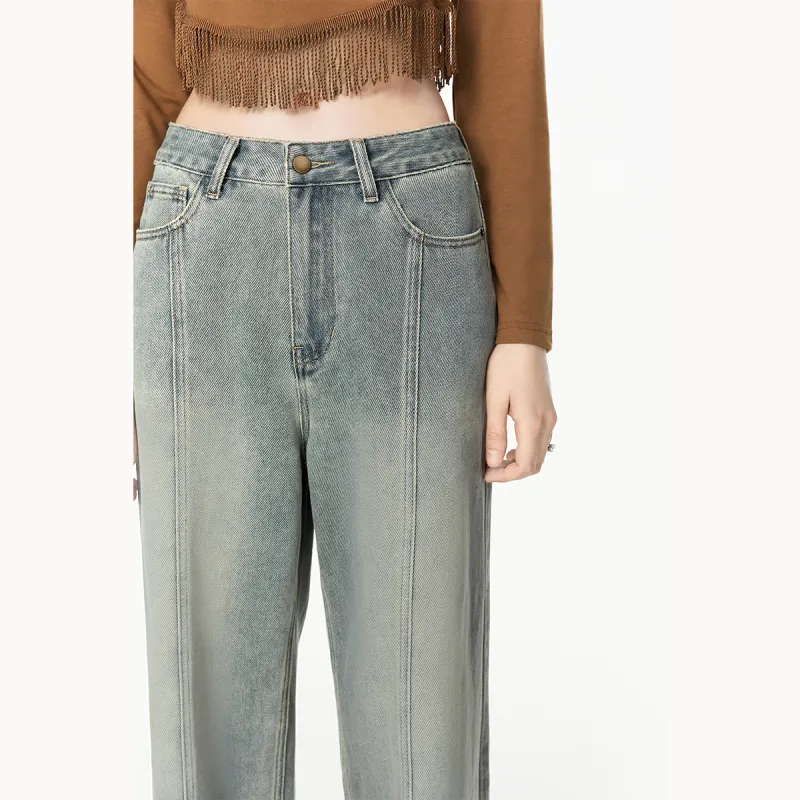 MEETLADY Jeans Women's Blue-5