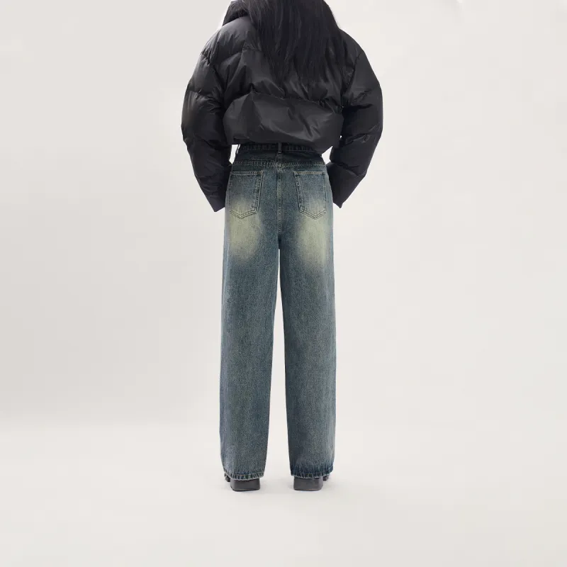 MEETLADY Jeans Women's Denim Blue-3