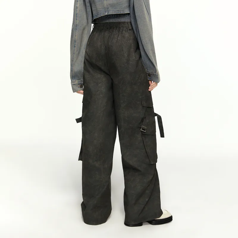 MEETLADY Casual Pants Women's Army Green-5
