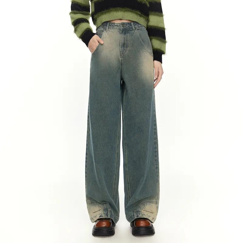 MEETLADY Jeans Women's Denim Blue-2