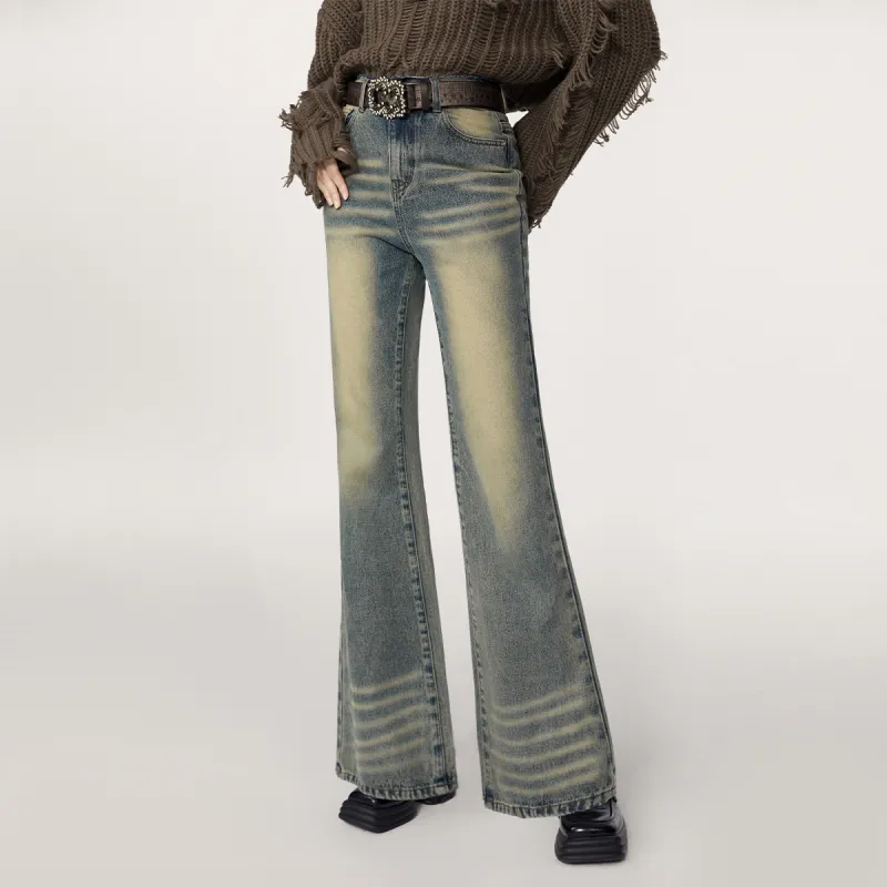 MEETLADY Jeans Women's Denim Blue-2