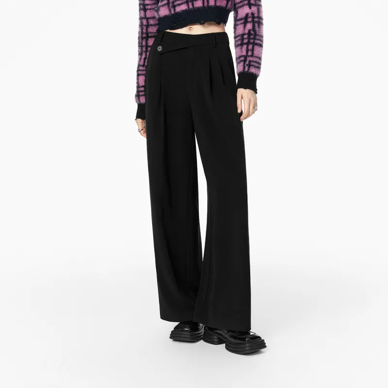 MEETLADY Suit Trousers Women's Black-3