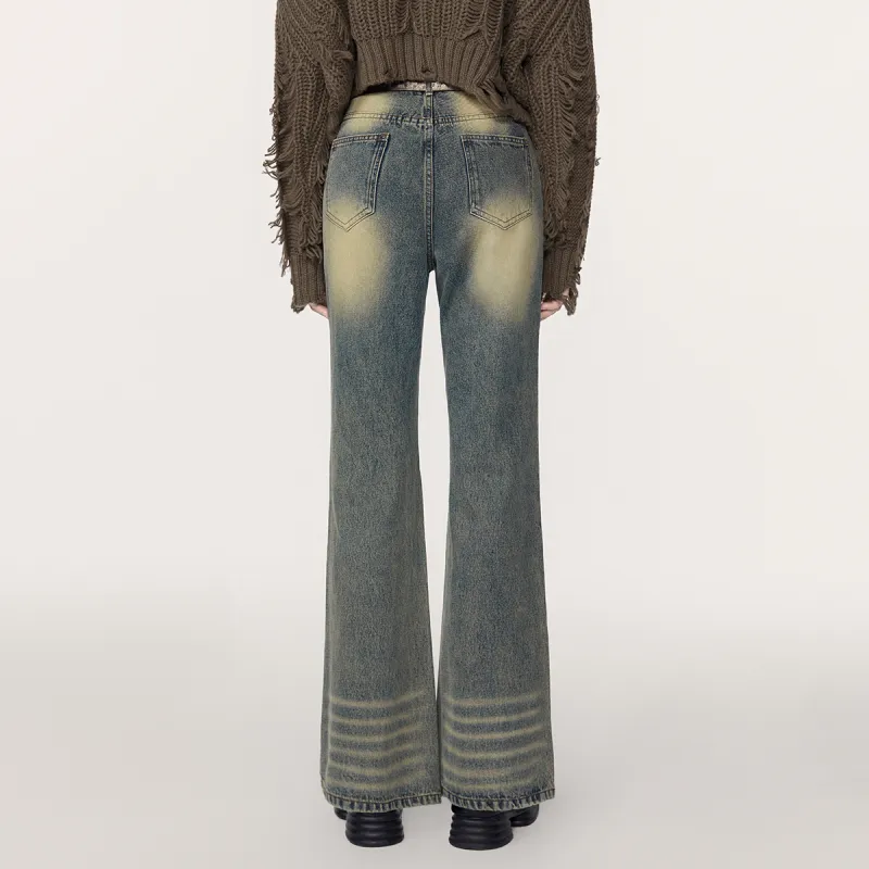 MEETLADY Jeans Women's Denim Blue-5