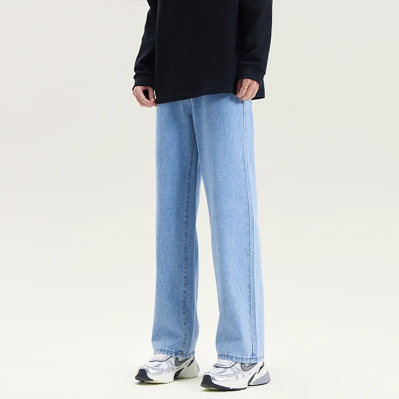MINEPAIR Casual Pants Unisex Blue-4