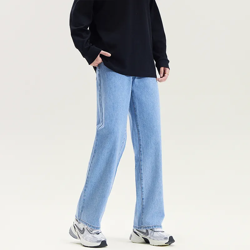 MINEPAIR Casual Pants Unisex Blue-2