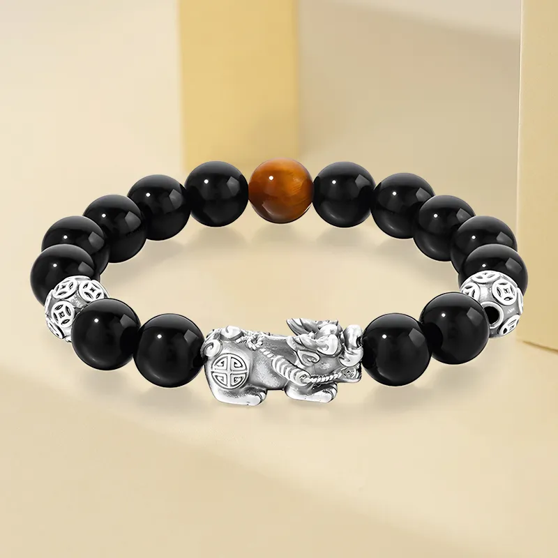 SUNFEEL Obsidian Bracelets Unisex-1