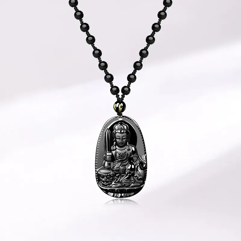 SUNFEEL Obsidian Necklaces Unisex-4