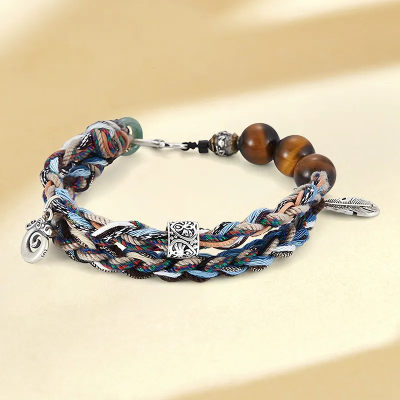 SUNFEEL Tiger's Eye Stone Bracelets Unisex-3
