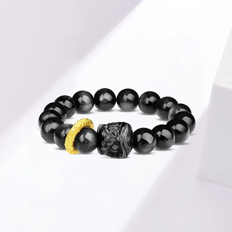 SUNFEEL Obsidian Bracelets Unisex-1