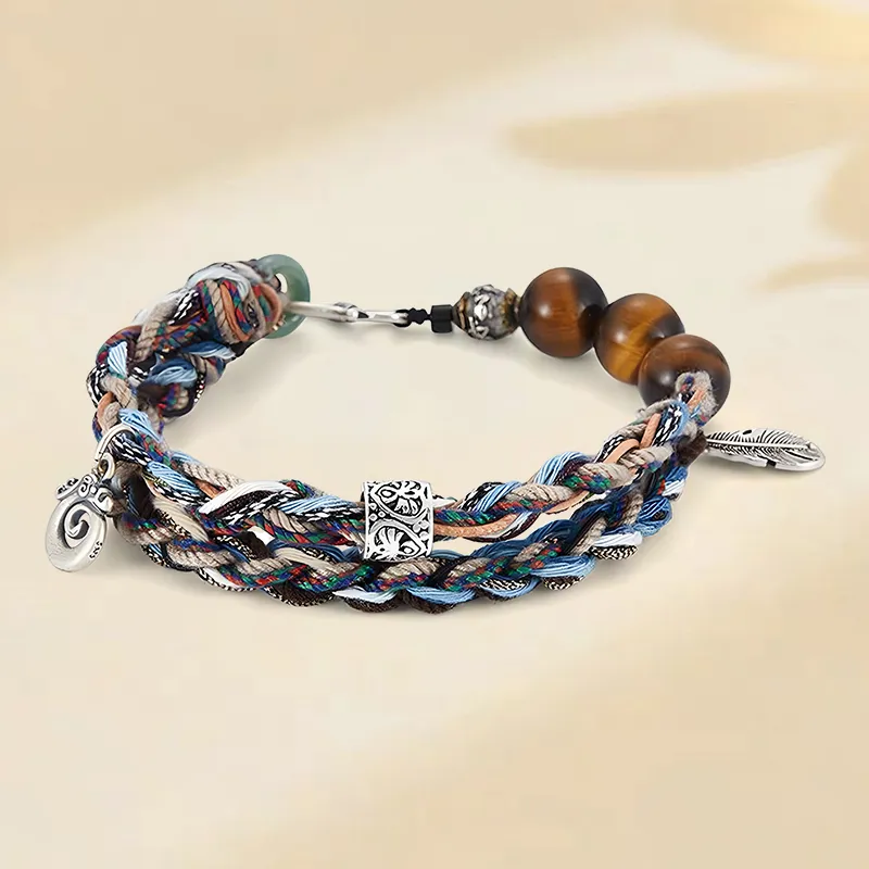 SUNFEEL Tiger's Eye Stone Bracelets Unisex-1
