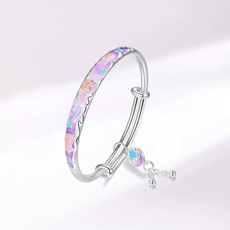 SUNFEEL 999 Fine Silver Bangles Women's-2