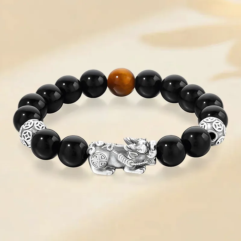 SUNFEEL Obsidian Bracelets Unisex-2