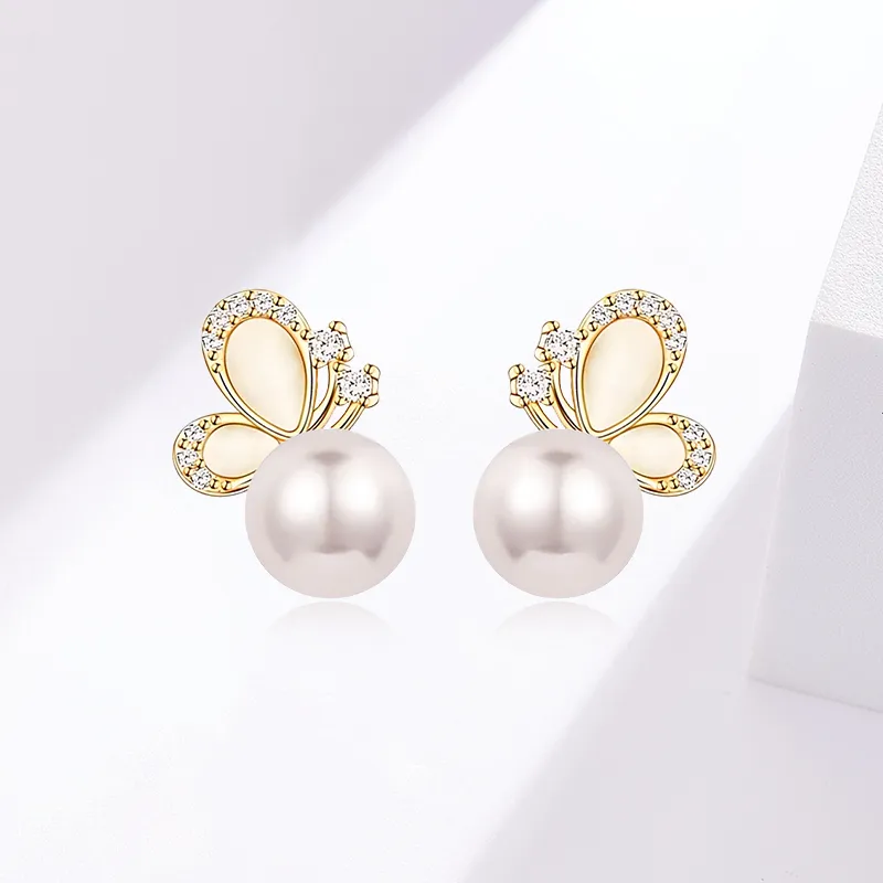 SUNFEEL Freshwater Pearl Stud Earrings Women's-1