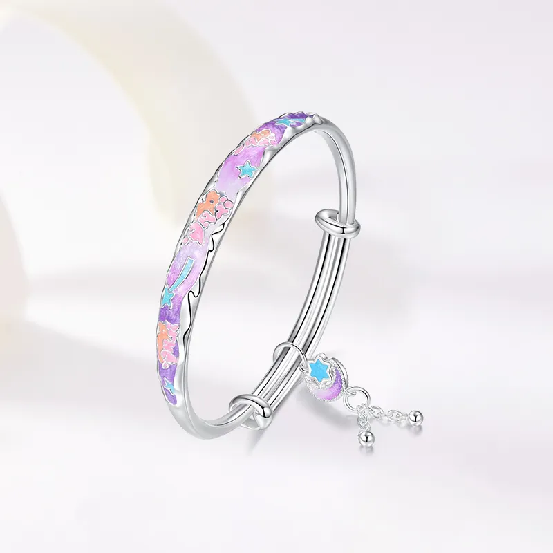 SUNFEEL 999 Fine Silver Bangles Women's-3