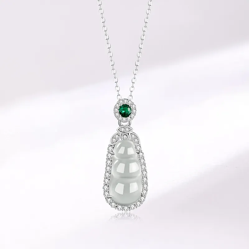 SUNFEEL Water Foam Jade Necklaces Unisex-2