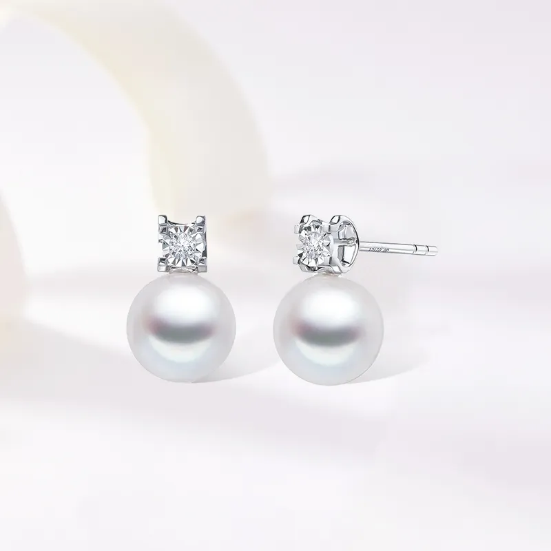 SUNFEEL Freshwater Pearl Stud Earrings Women's-3