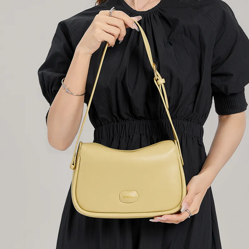 ST&SAT Cow Leather Small Square Shoulder Bag Crossbody Bag Women's Multicolor-22
