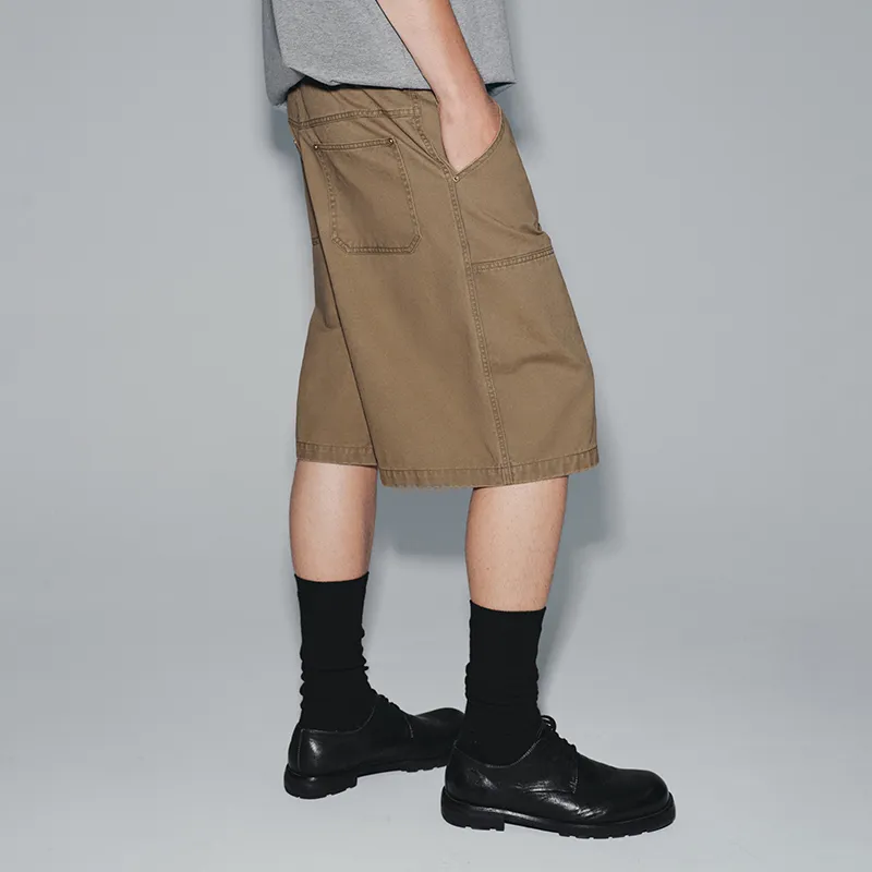 SINBOS Casual Shorts Men Mocha Coffee-3