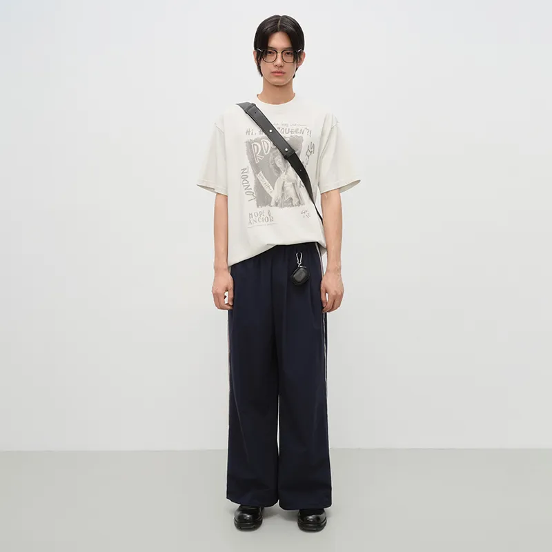 SINBOS Casual Pants Men Sapphire Blue-3