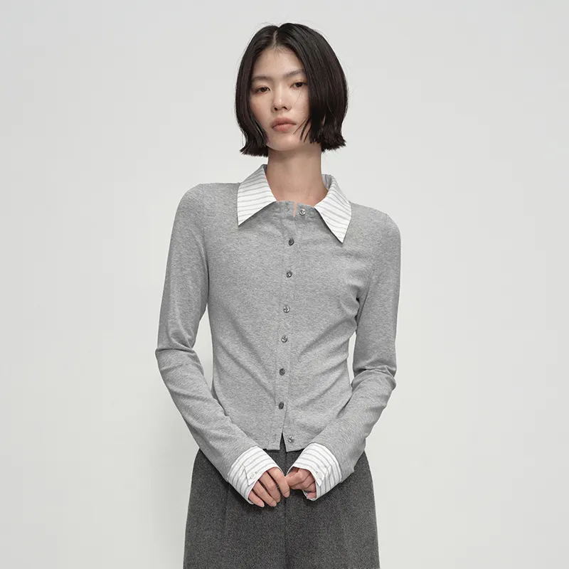 SINBOS Knitwear Women's Cool Gray-3