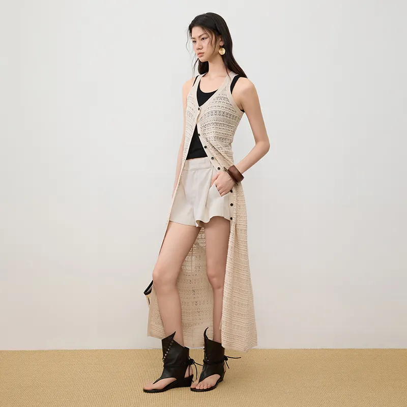 SINBOS Slip Dresses Women's Almond-5