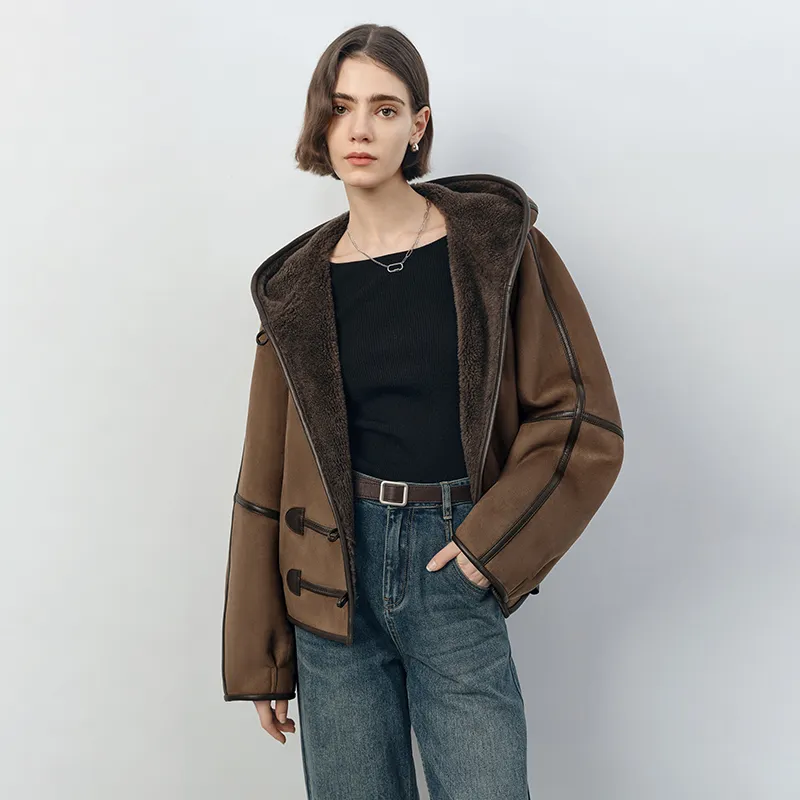 SINBOS Fur Women's Paulownia Coffee-2
