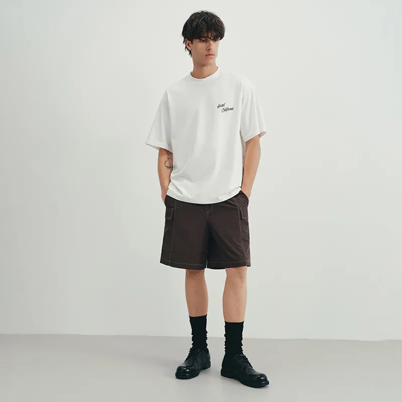 SINBOS T Shirts Men Ivory White-3