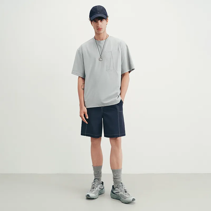 SINBOS T Shirts Men Storm Cloud Gray-4
