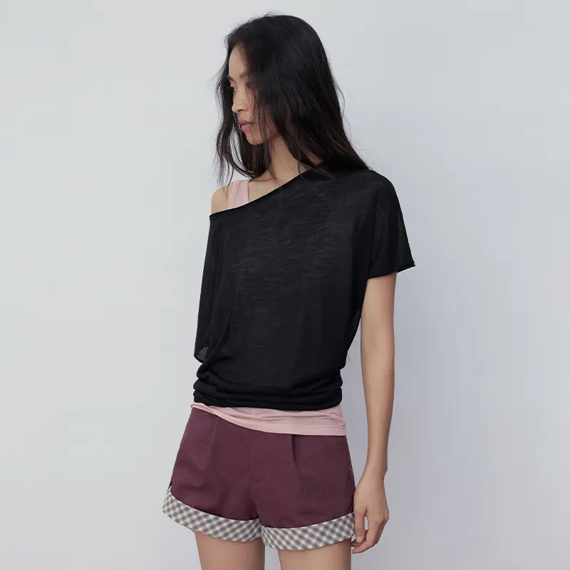 SINBOS Leg of Mutton Sleeve T Shirt Women's-3
