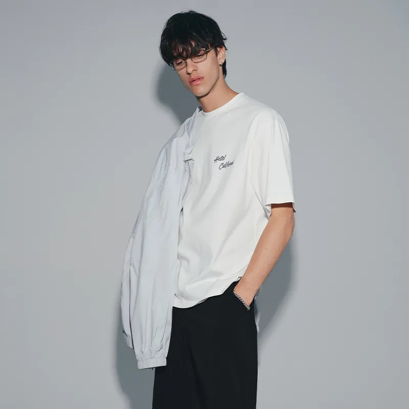 SINBOS T Shirts Men Ivory White-5