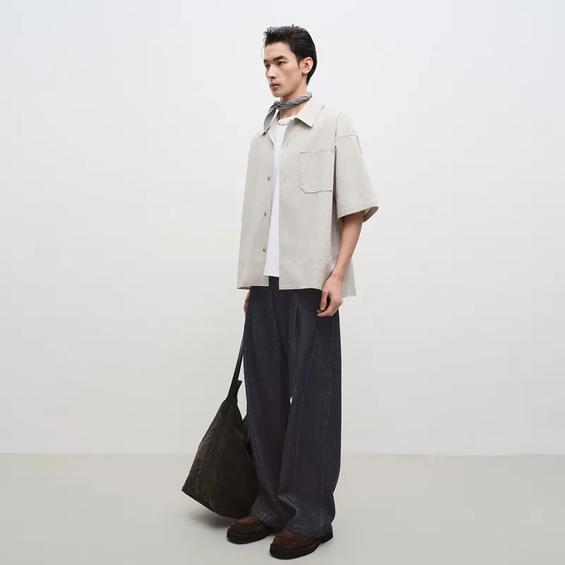 SINBOS Jeans Men's Deep Sea Blue-4