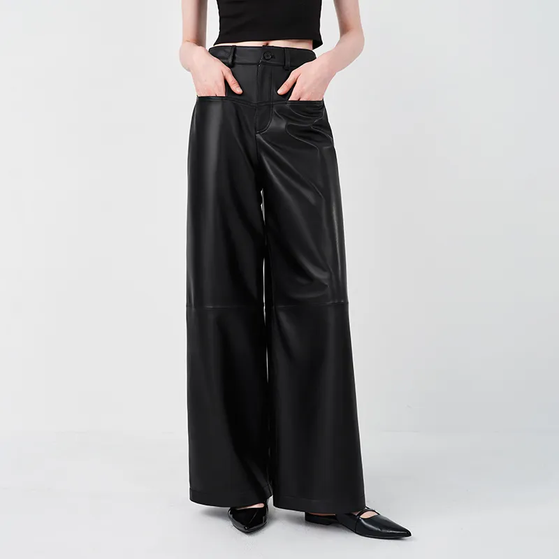SINBOS Leather Pants Women's-2