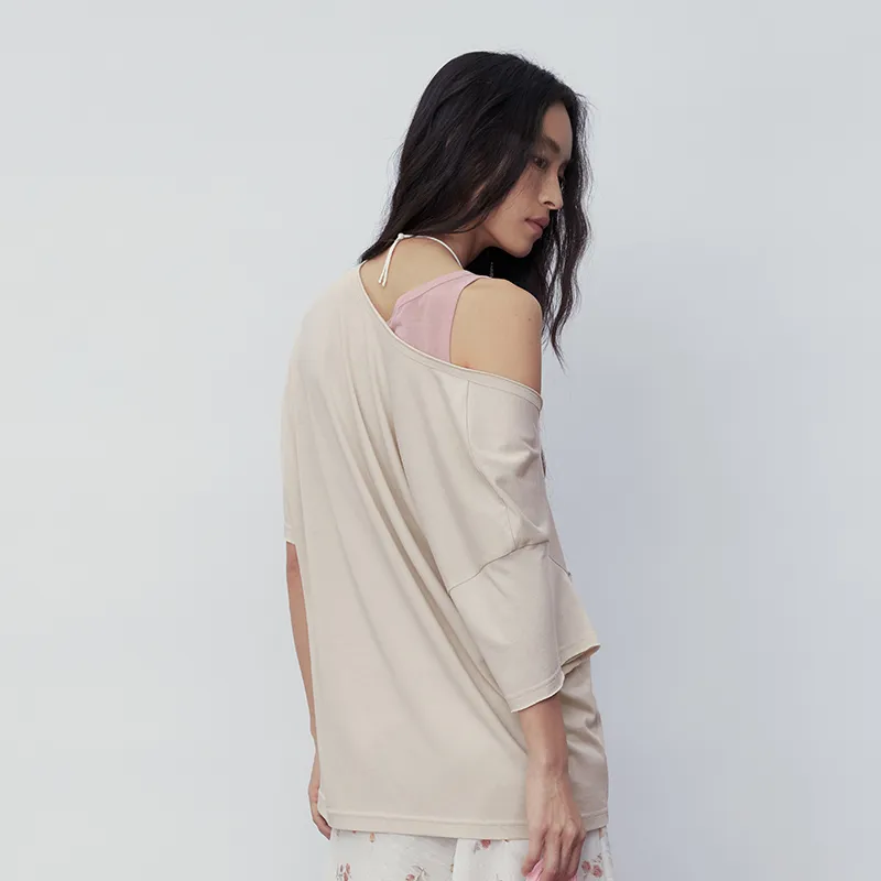 SINBOS Drop Shoulder Sleeve T Shirt Women's-15