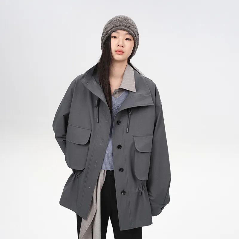 SINBOS Trench Coats Women's-2