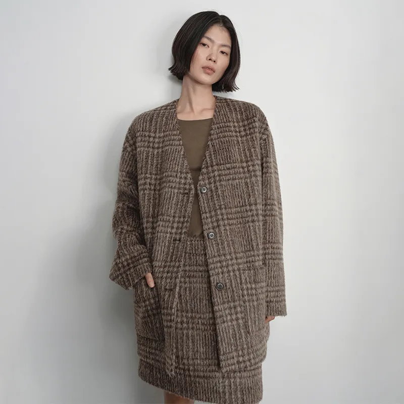 SINBOS Coats Women's Rich Umber-3