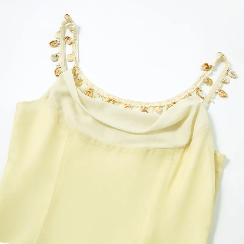 SINBOS Slip Dress Women's Sea Salt Lemon-2