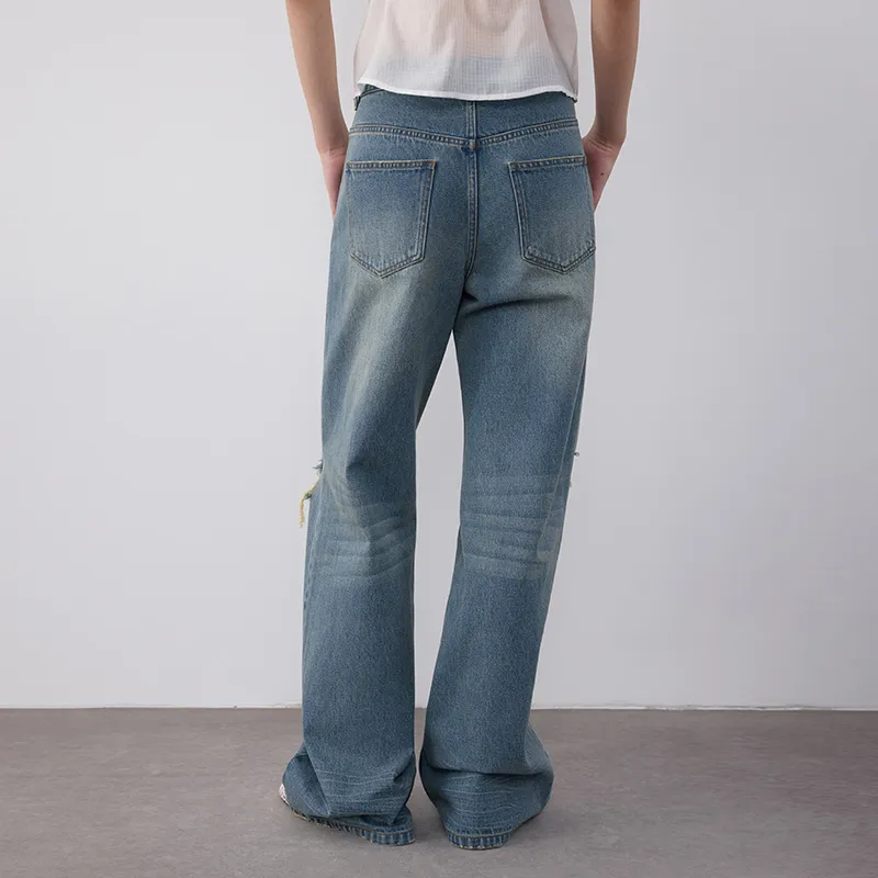 SINBOS Jeans Women's Washed Sky Blue-4