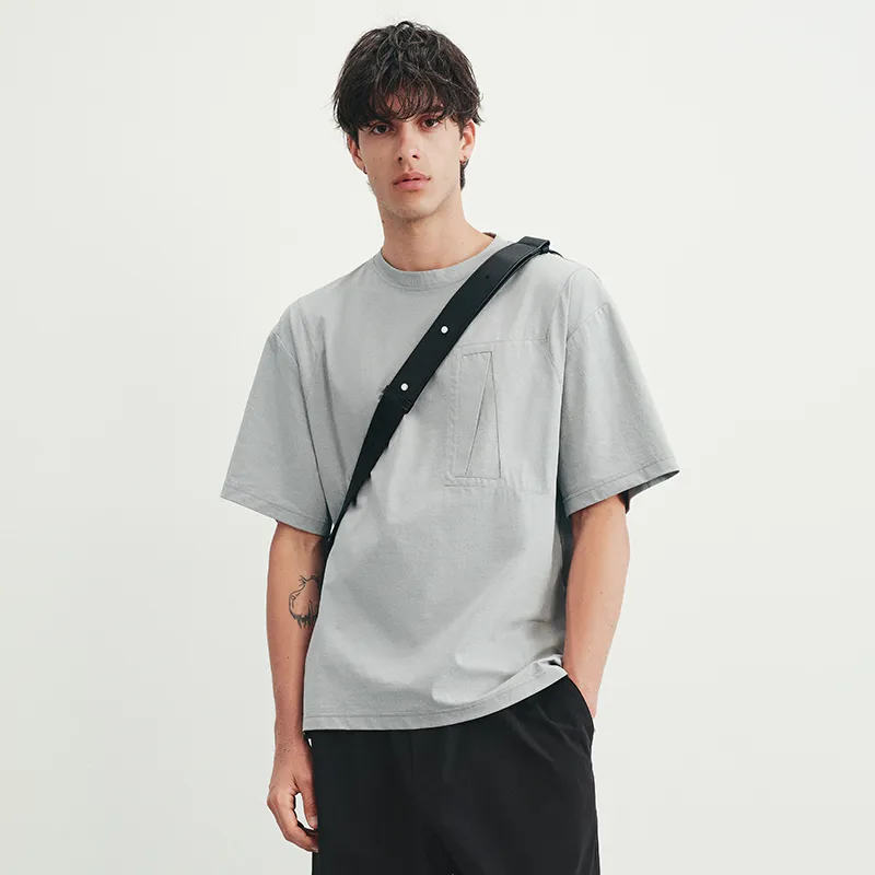 SINBOS T Shirts Men Storm Cloud Gray-2