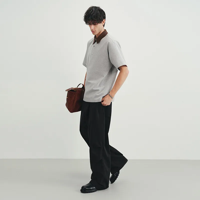 SINBOS T Shirts Men Gray Coffee-4