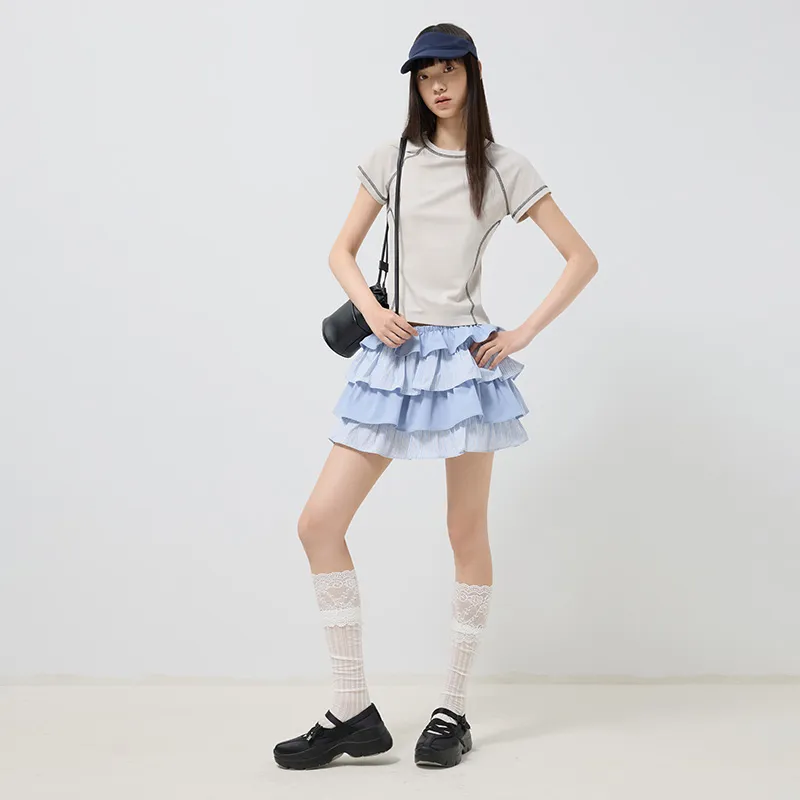 SINBOS Casual Short Skirts Women's-3