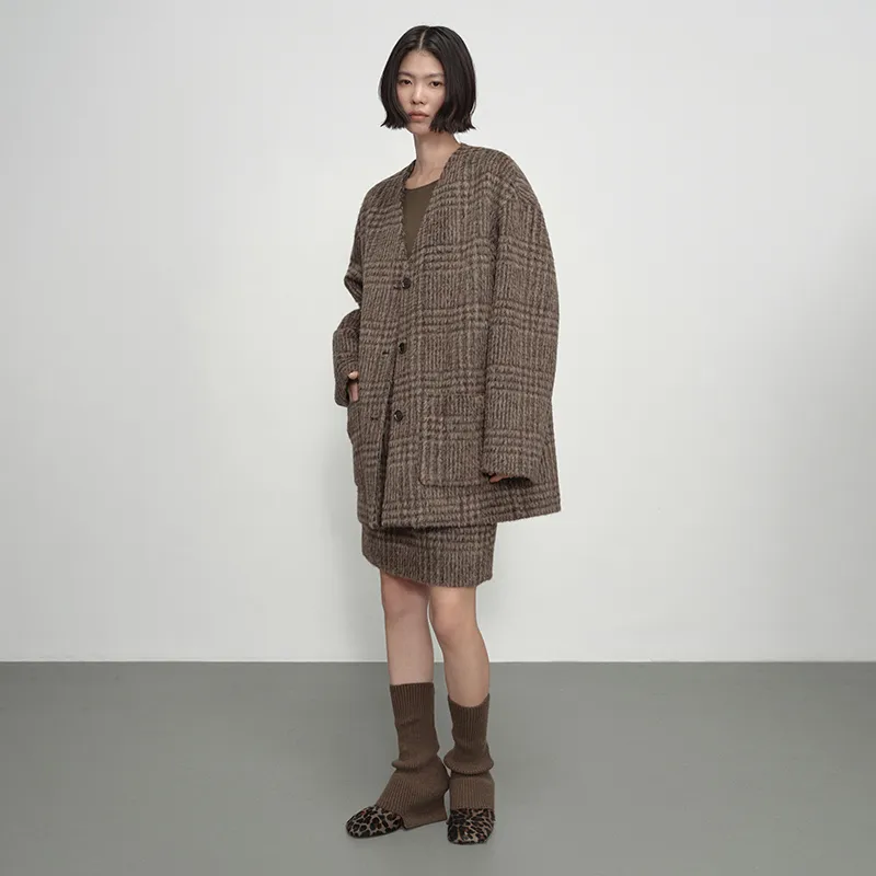 SINBOS Coats Women's Rich Umber-5