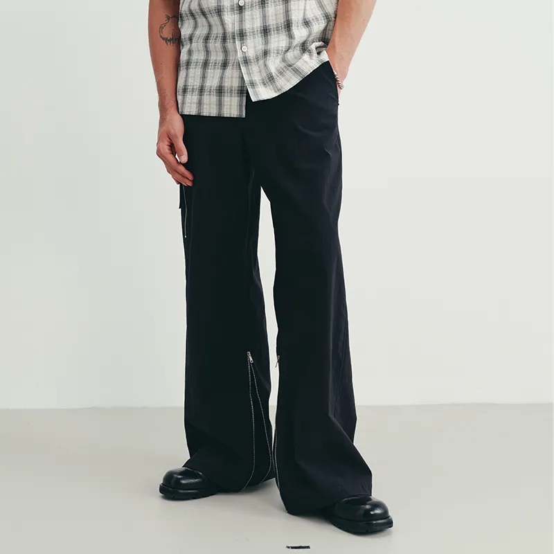 SINBOS Casual Pants Men Tide Night Black-2