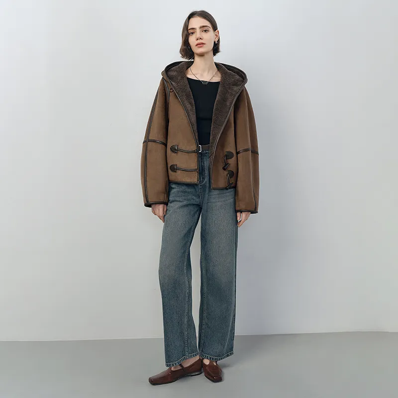 SINBOS Fur Women's Paulownia Coffee-3