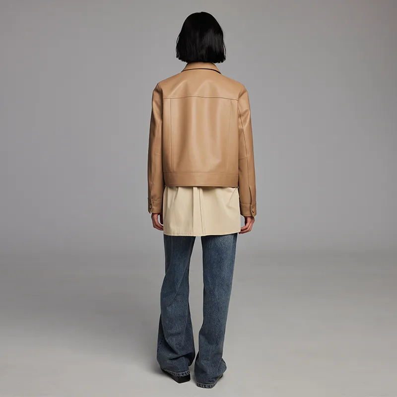SINBOS Leather Jackets Women's-7