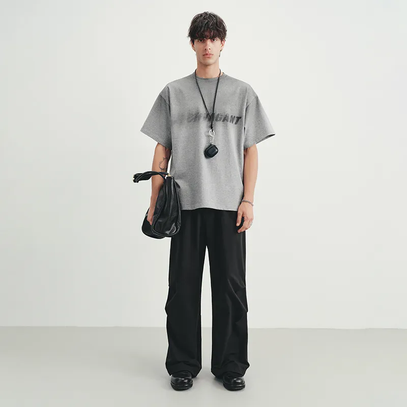 SINBOS T Shirts Men Meteorite Gray-3