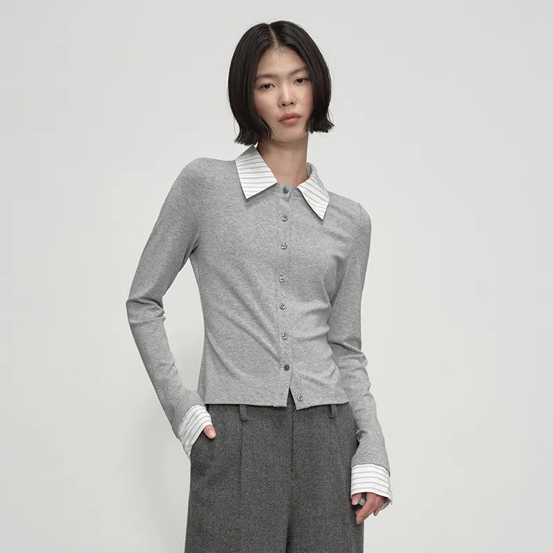 SINBOS Knitwear Women's Cool Gray-2