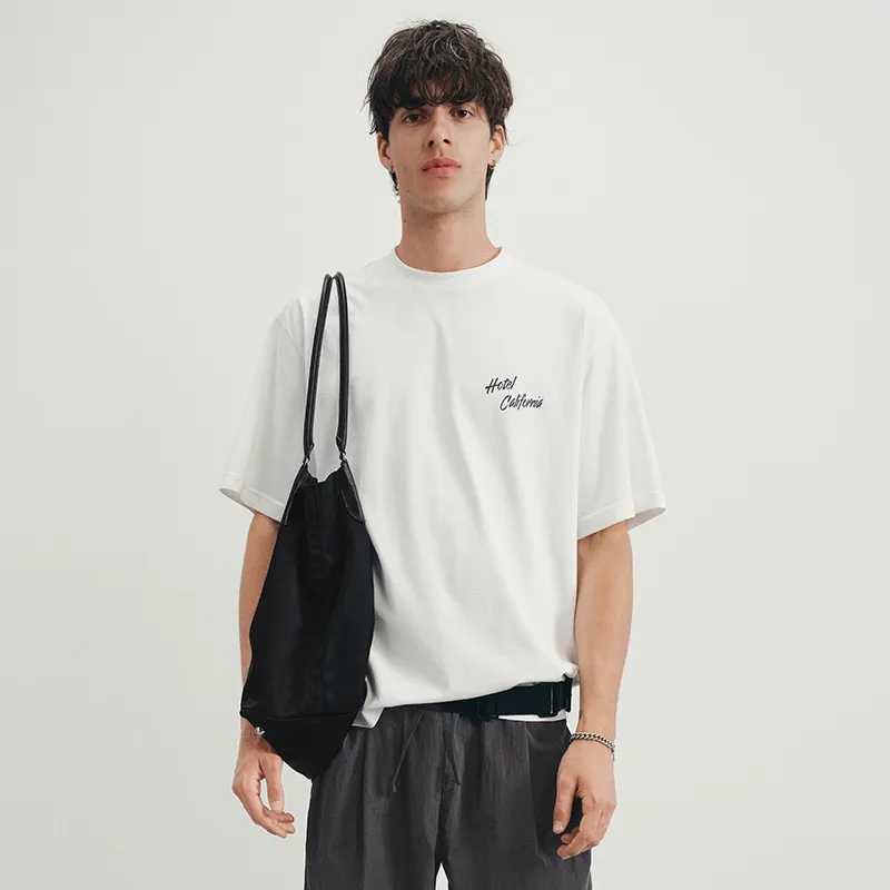 SINBOS T Shirts Men Ivory White-2