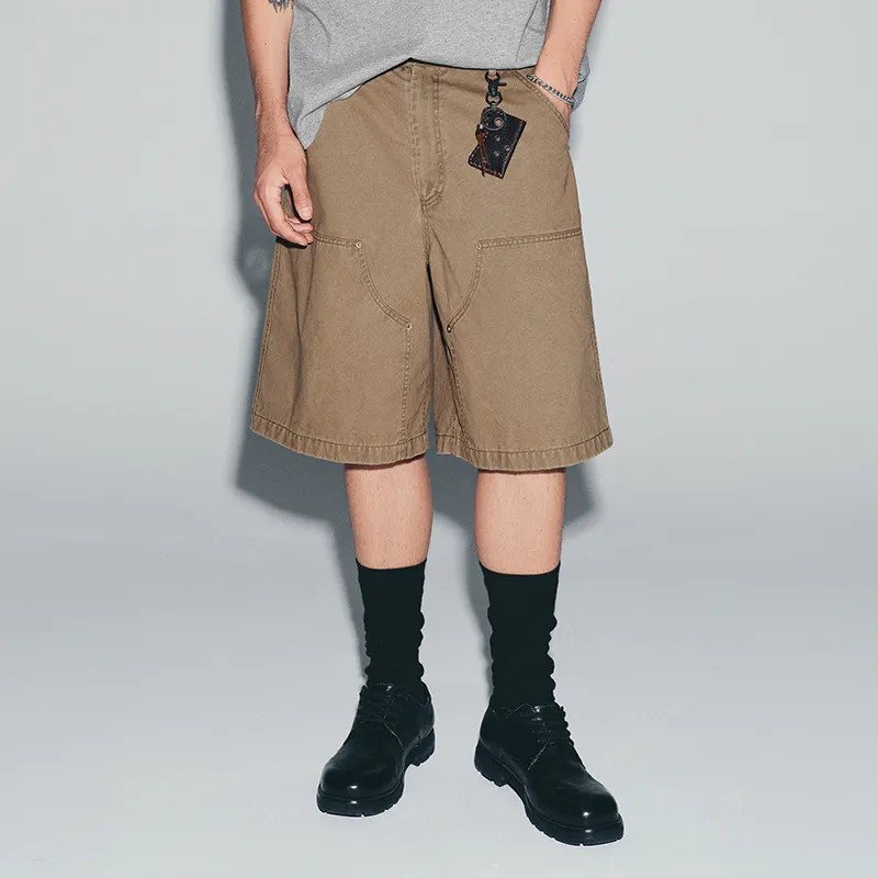 SINBOS Casual Shorts Men Mocha Coffee-2