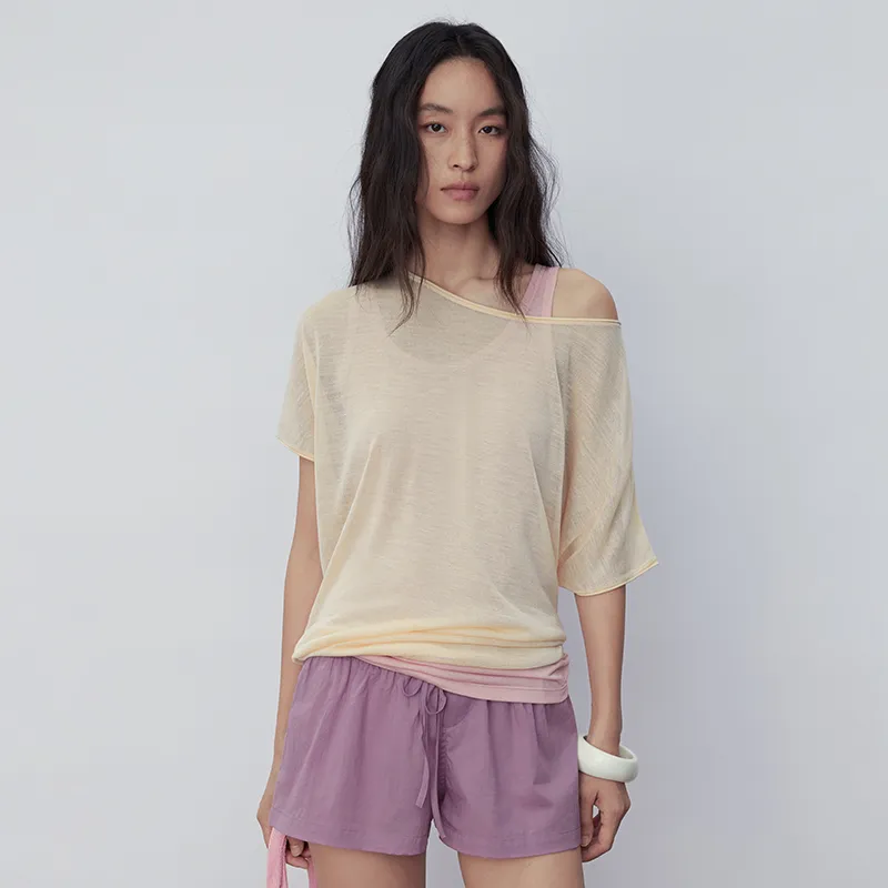 SINBOS Leg of Mutton Sleeve T Shirt Women's-9
